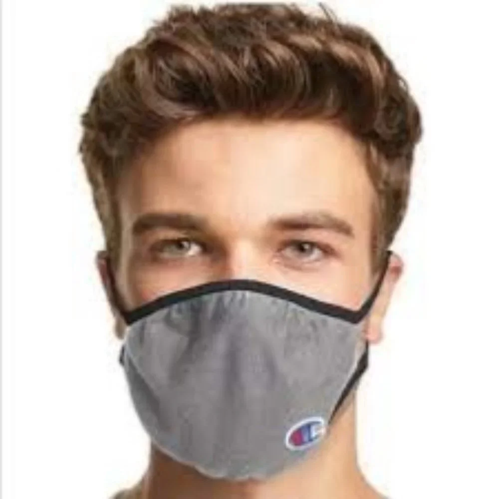 Champion 6 Adult Face Masks 2 Boxes Of‎ 3 Concrete L/XL Reusable